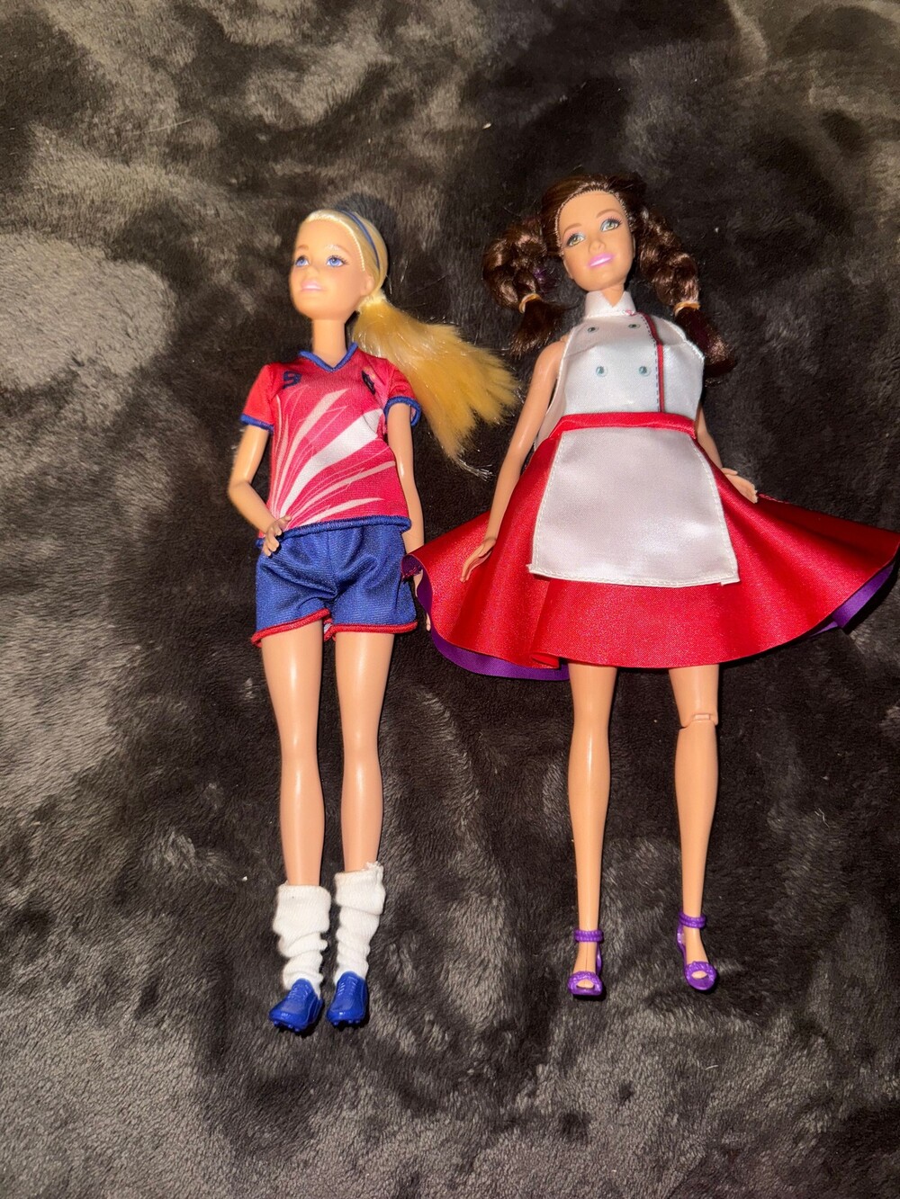 Barbie Spy Squad Teresa Secret Agent Doll and Barbie soccer player doll